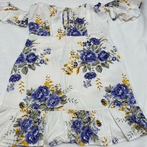 Forever 21 white floral dress